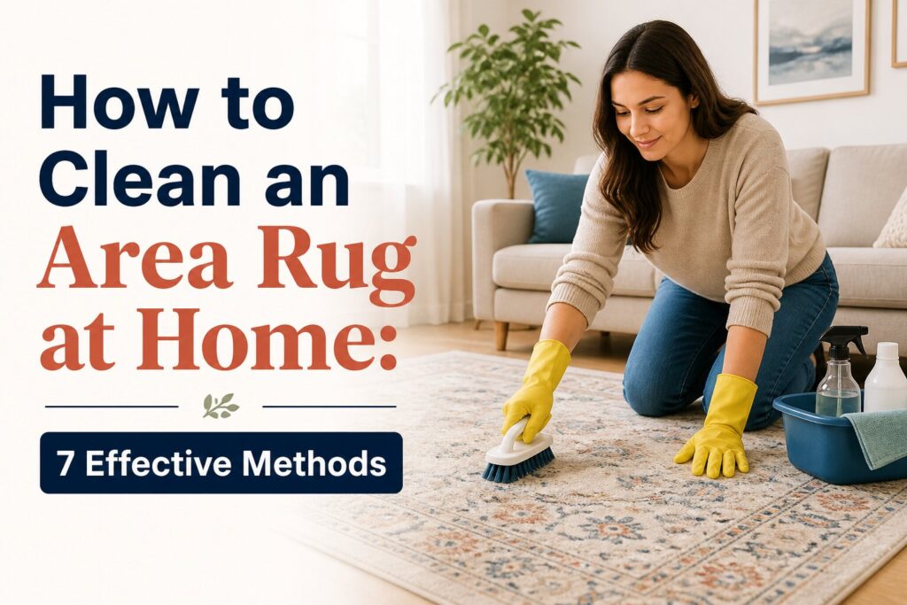 How to Clean an Area Rug at Home