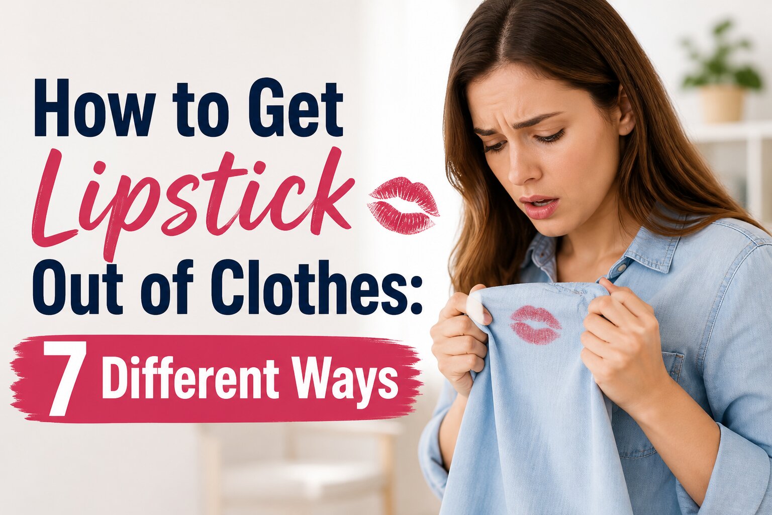 How to Get Lipstick Out of Clothes: 7 Different Ways