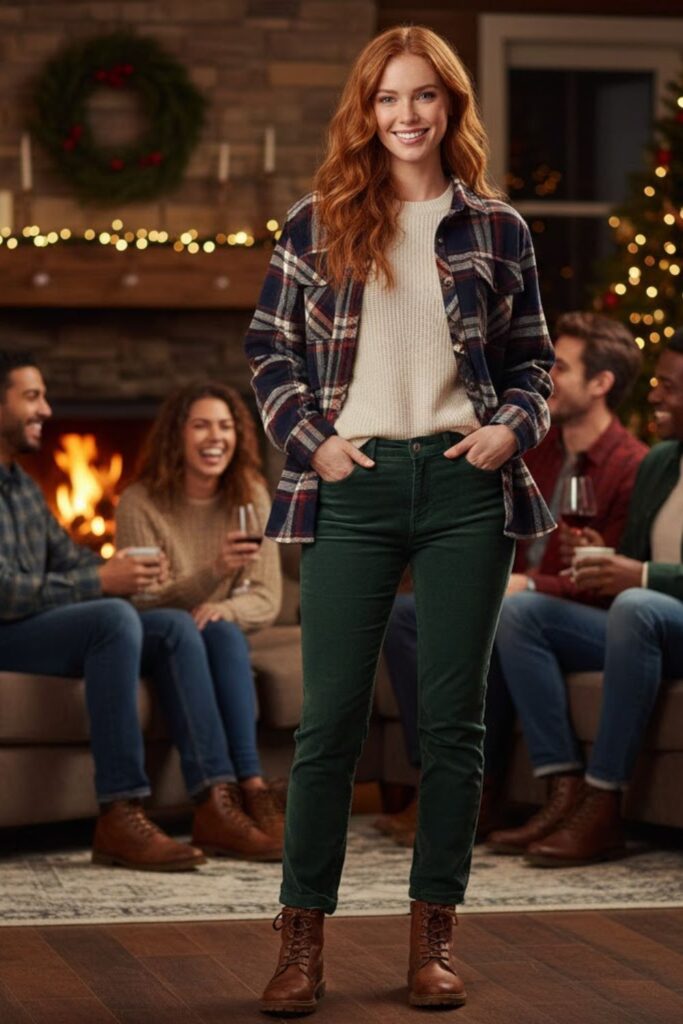 10. Flannel Shirt With Knit Layer