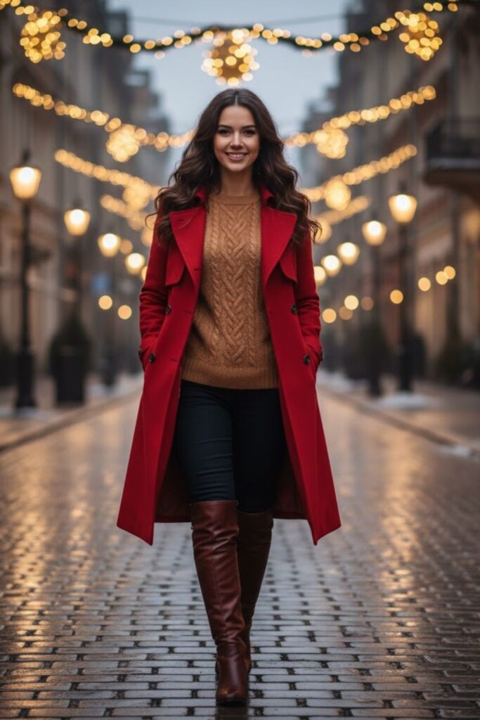 15 Red Trench Coat Outfits: Stylish Ways to Wear a Bold Winter Classic