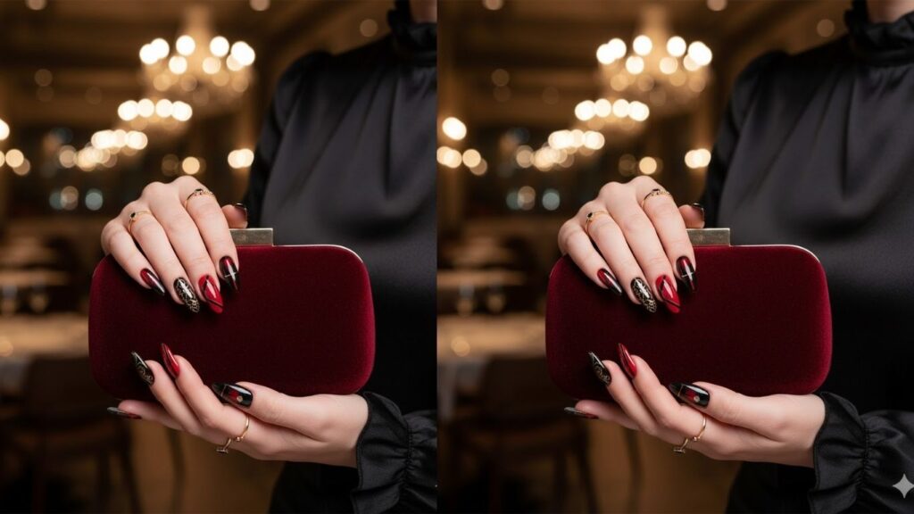 15 Black And Red Nail Designs For Fierce Elegant Timeless Looks