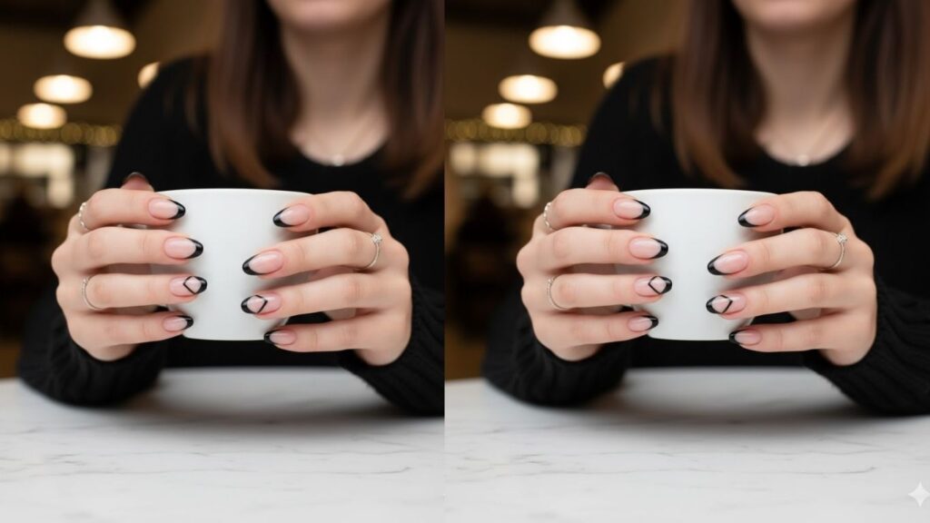 15 Black French Nail Designs For Modern Chic Timeless Style