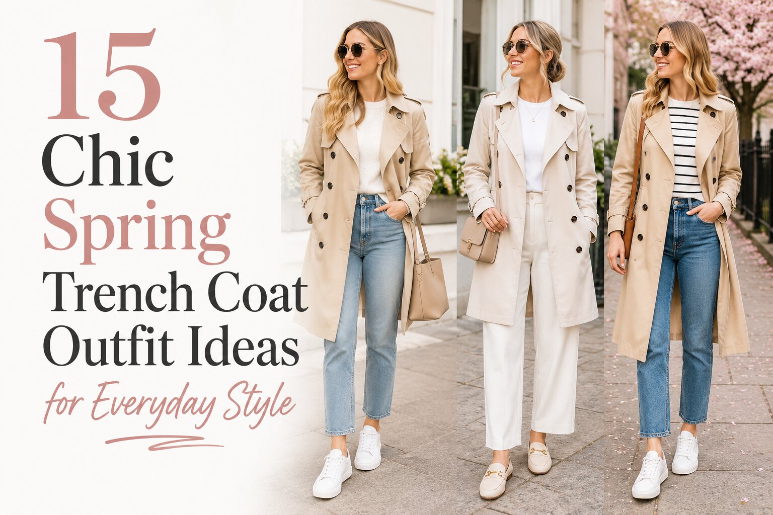 15 Chic Spring Trench Coat Outfit Ideas for Everyday Style