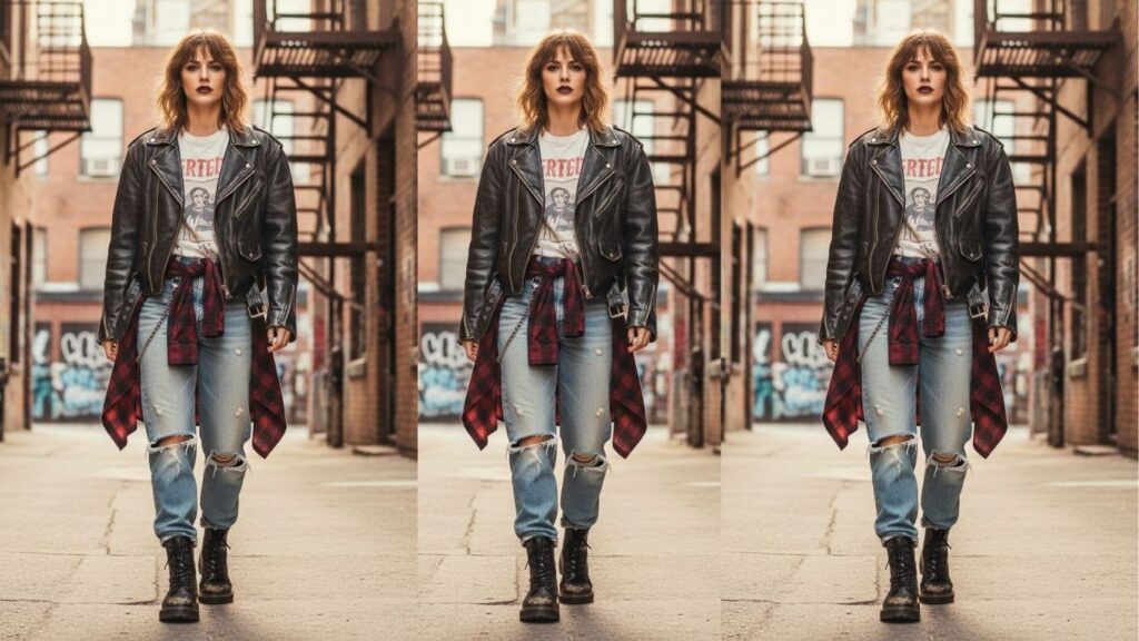 15 90s Leather Jacket Outfit Ideas