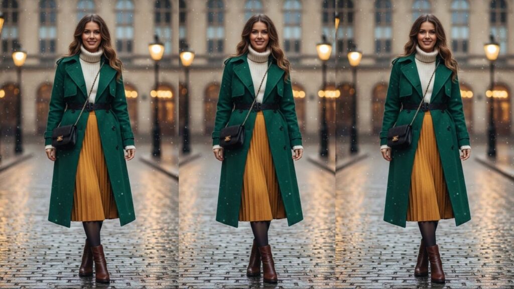 15 Green Trench Coat Outfits