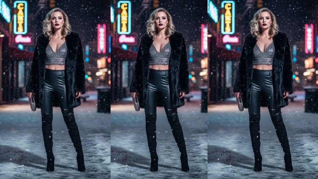 15 Leather Pants Winter Going Out Outfits