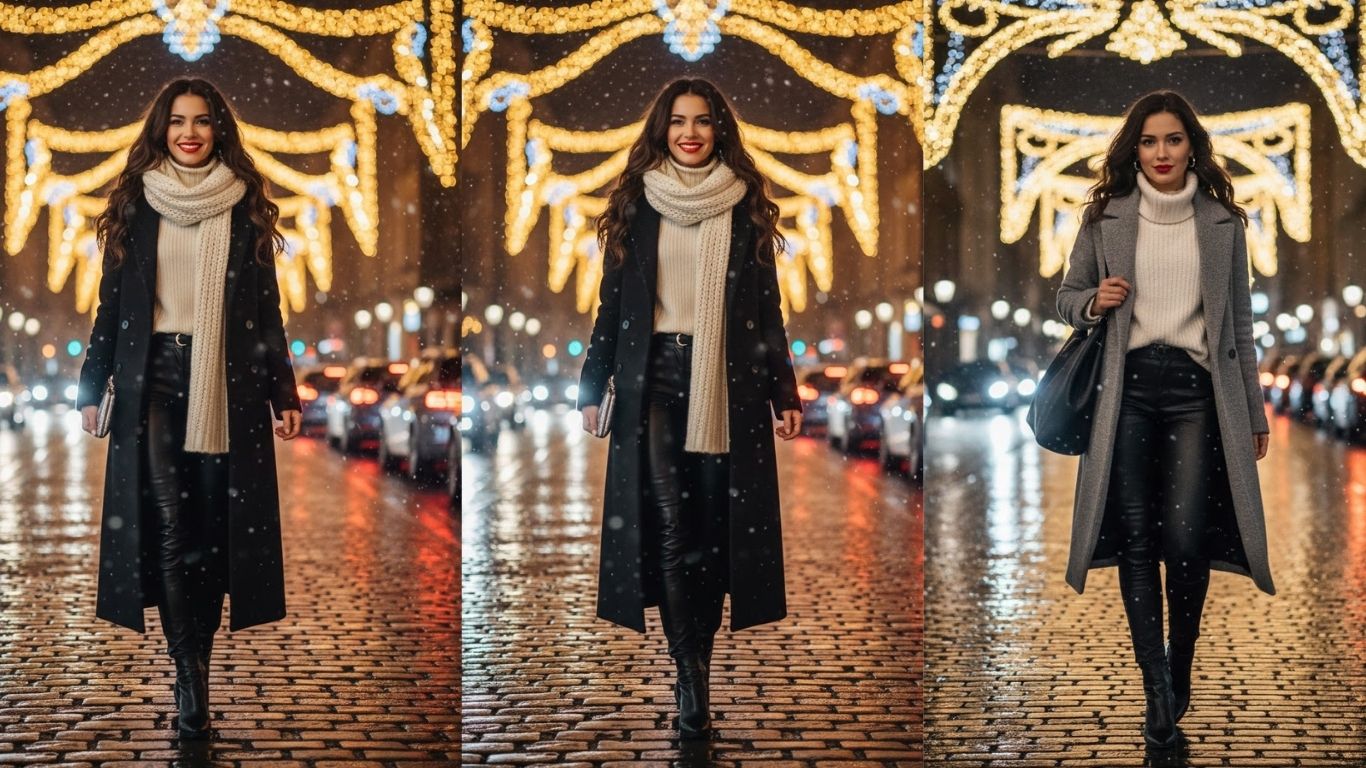 15 Long Black Coat Outfits for Elegant & Modern Winter Wear