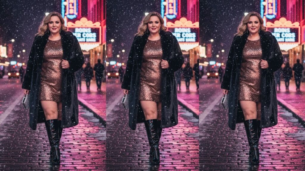 15 Plus Size Winter Going Out Outfits