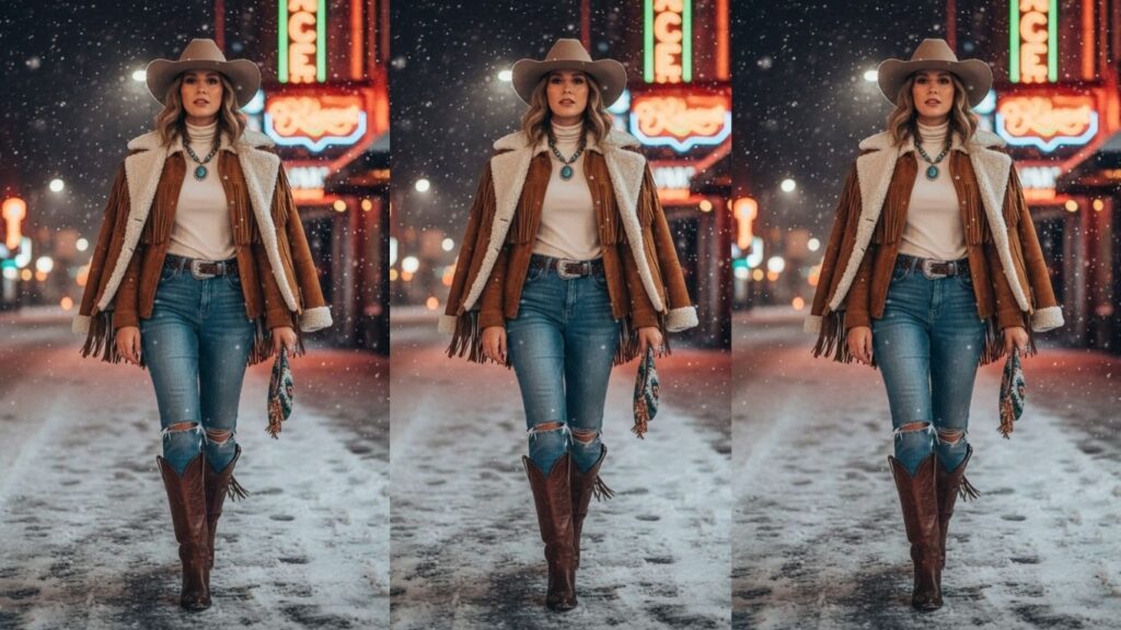 15 Western Going Out Winter Outfits