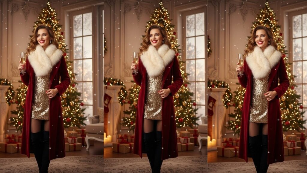 15 Winter Christmas Party Outfit Ideas to Look Warm & Stylish