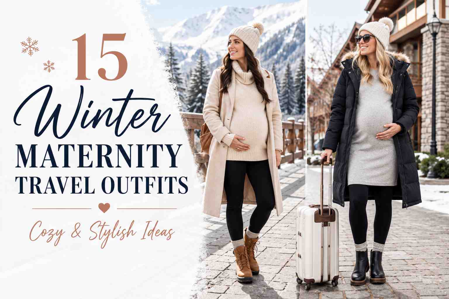 15 Winter Maternity Travel Outfits: Cozy & Stylish Ideas