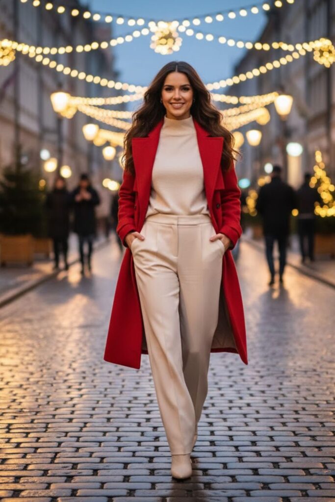17. Wool Trench Coat with a Monochrome Base
