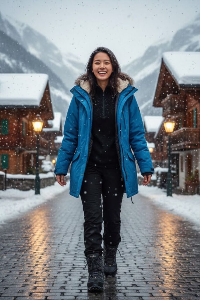 8. Waterproof Parka with Snow Pants