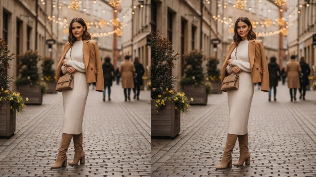 15 Beige Knee High Boots Outfit Ideas To Elevate Your Wardrobe