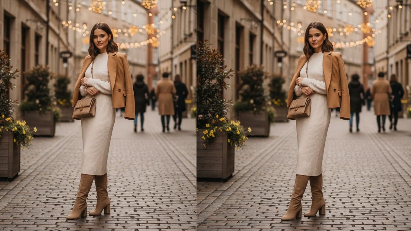 15 Beige Knee High Boots Outfit Ideas To Elevate Your Wardrobe