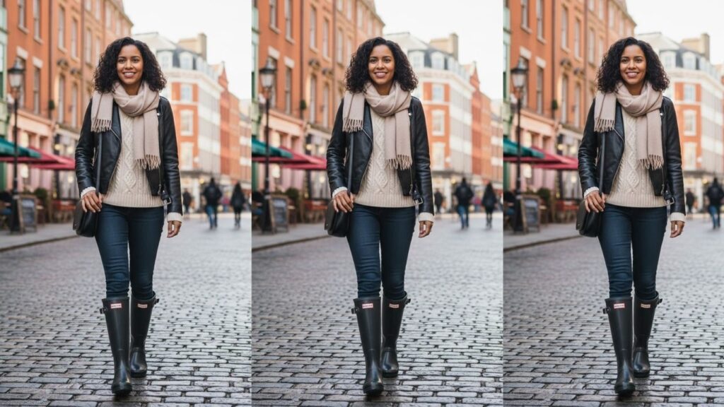 15 Black Hunter Boots Outfits For Everyday Style & All Seasons