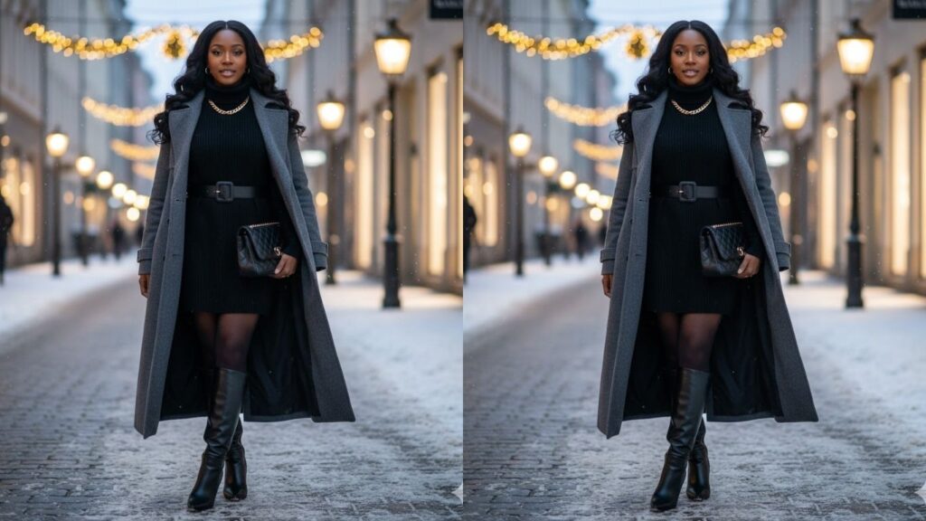15 Black Knee High Boots Outfits Winter That Look Chic Always