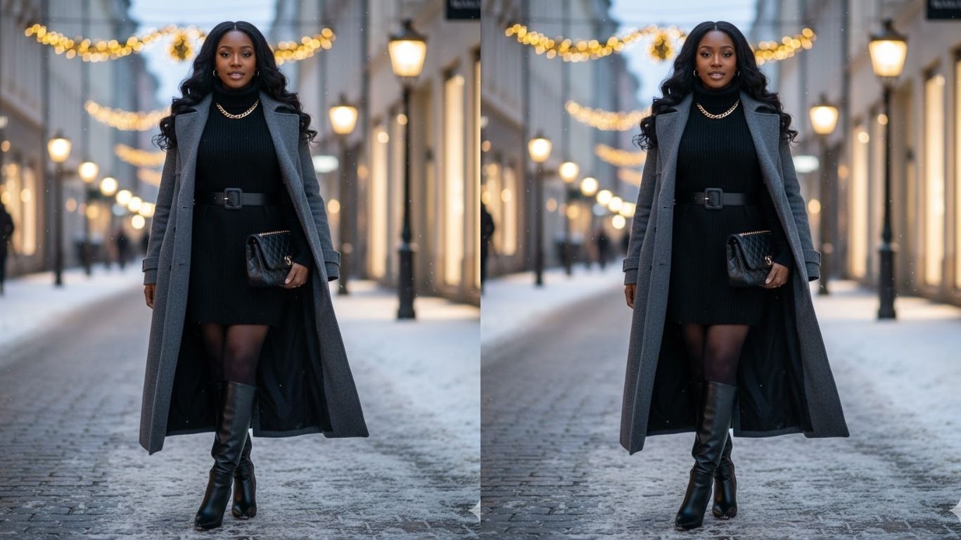 15 Black Knee High Boots Outfits Winter That Look Chic Always