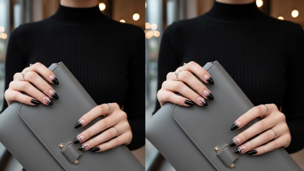 15 Black Ombre Nail Designs for Chic, Elegant, Modern Looks
