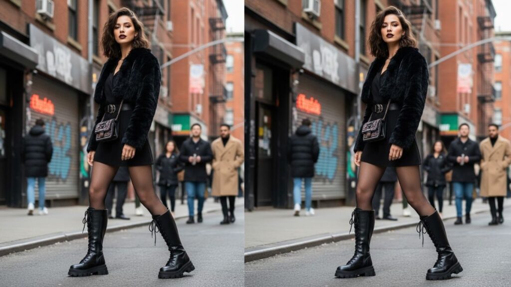 15 Knee High Chunky Boots Outfit Ideas To Rock Any Look