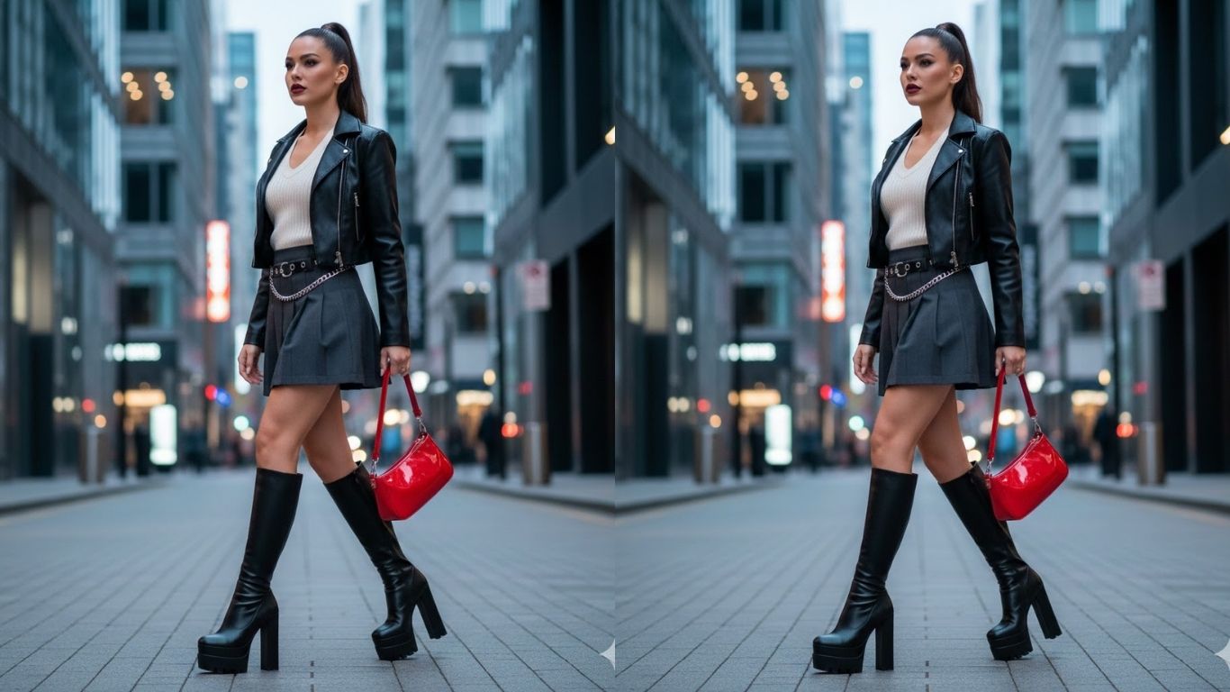 15 Knee High Platform Boots Outfit Ideas For Bold Modern Style