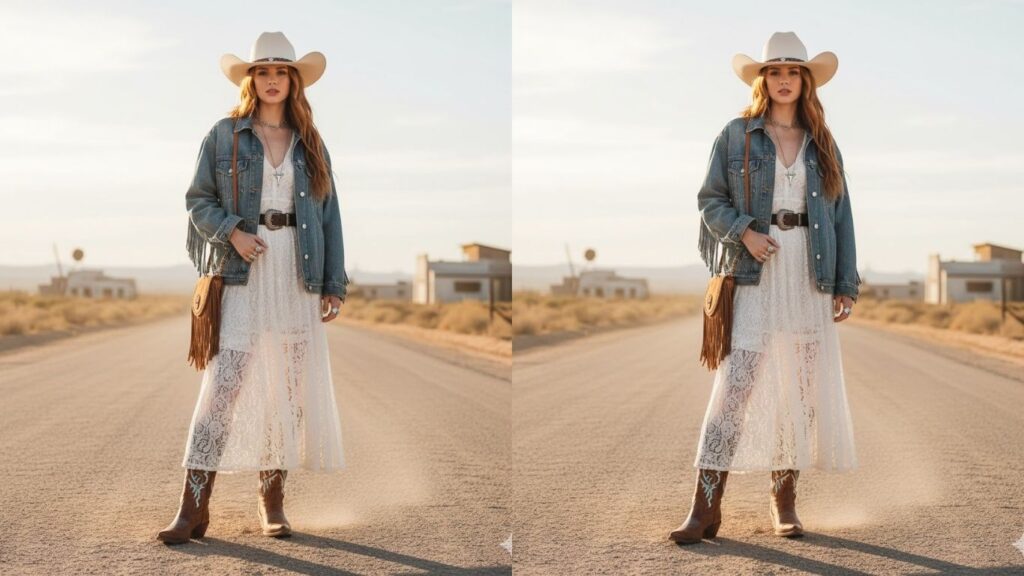 15 Knee High Western Boots Outfit Ideas for Modern Cowgirl Style