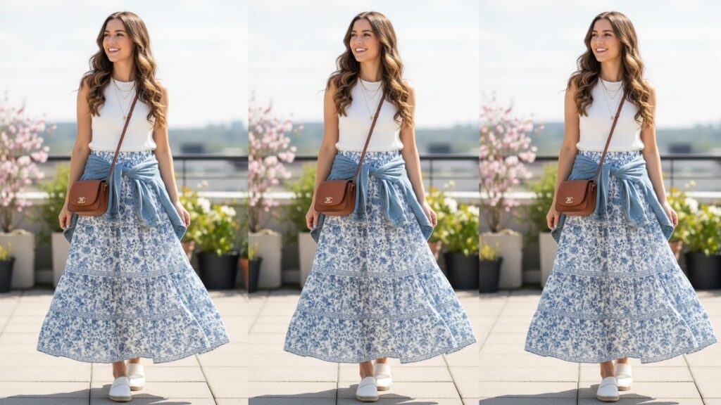 15 Maxi Skirt Outfit Spring Ideas