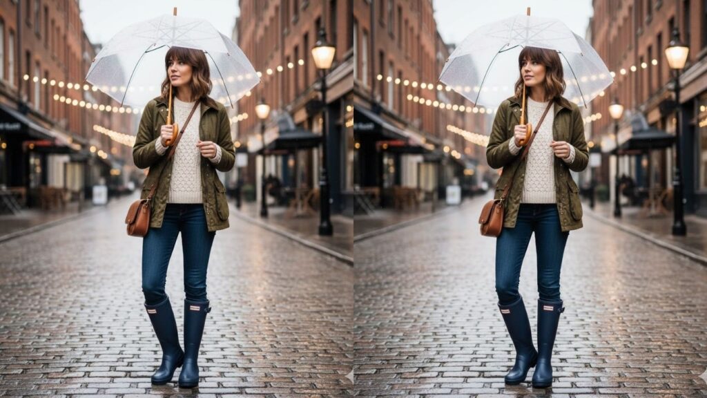 15 Navy Hunter Boots Outfit Ideas for Stylish Everyday Wear for All