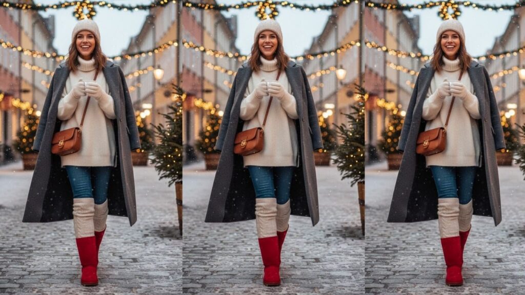 15 Red UGG Boots Outfit Ideas with Bold Cozy Everyday Style!