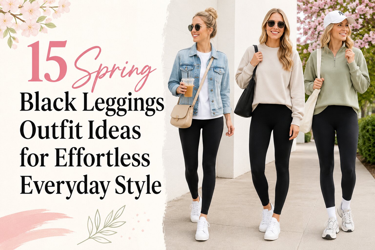 15 Spring Black Leggings Outfit Ideas for Effortless Everyday Style