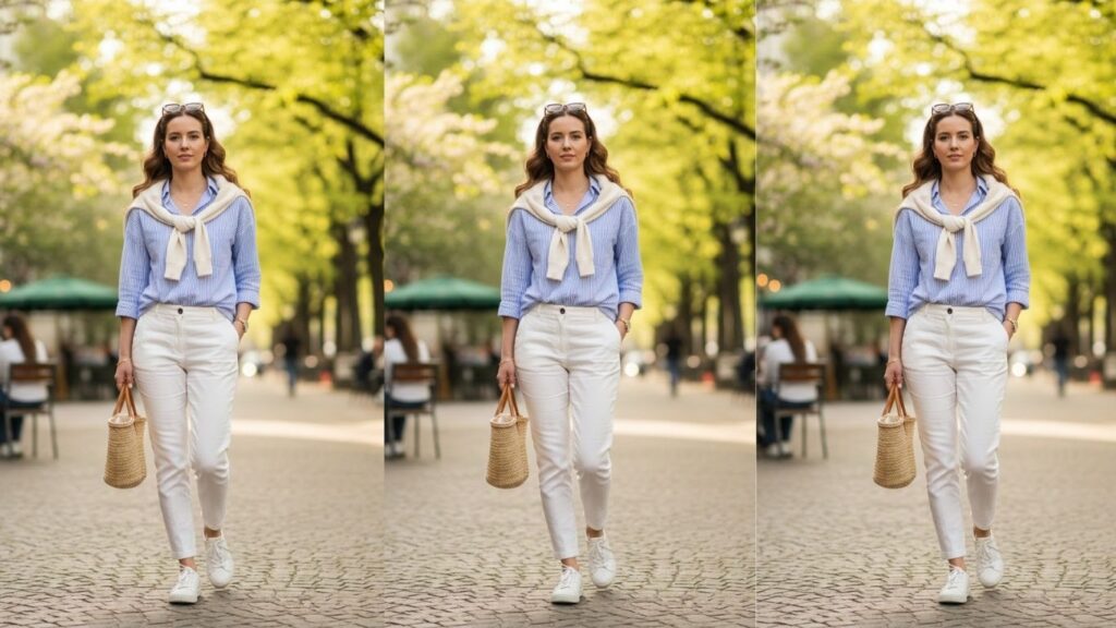 15 Spring White Pants Outfits