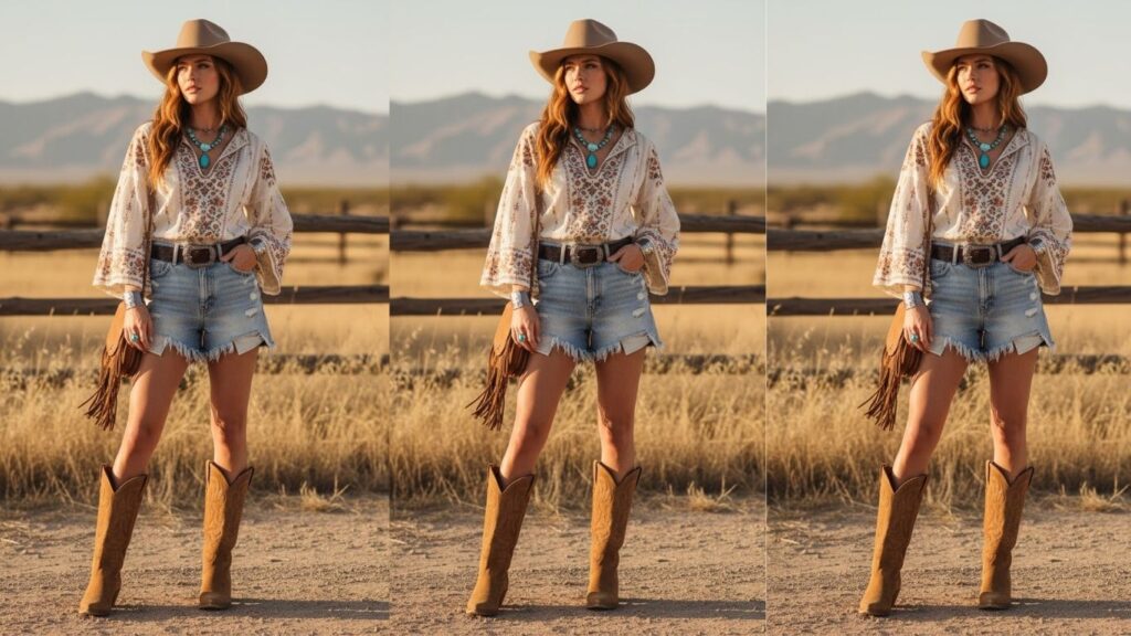 15 Tan Suede Cowboy Boots Outfit Ideas 