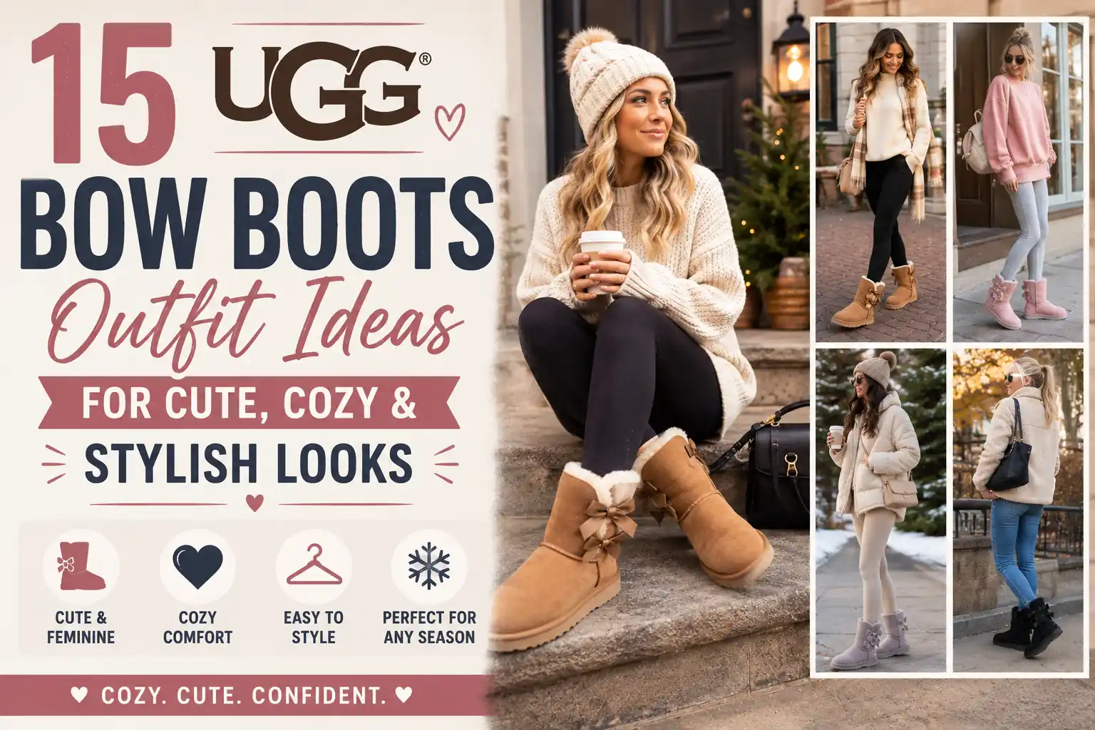 15 UGG Bow Boots Outfit Ideas for Cute Cozy and Stylish Looks