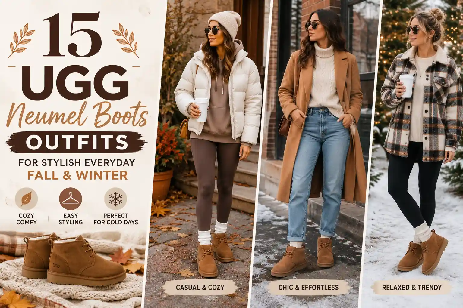 15 UGG Neumel Boots Outfits for Stylish Everyday Fall and Winter
