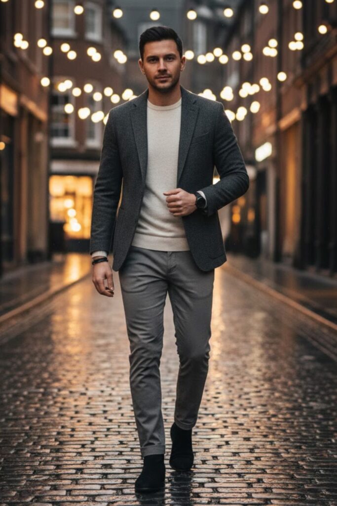 2. Smart Casual Outfit with Grey Chinos