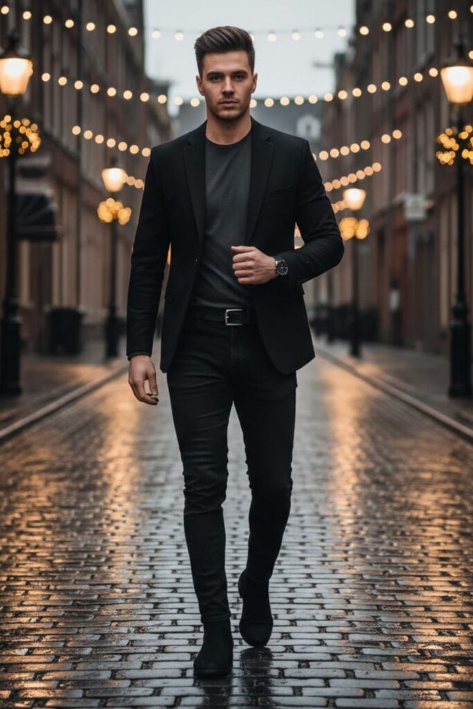 3. All-Black Minimal Outfit