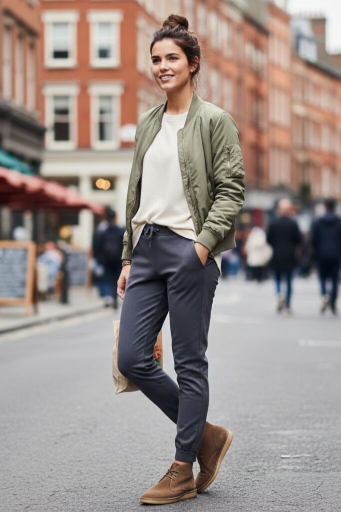 5. Weekend weekend look with joggers