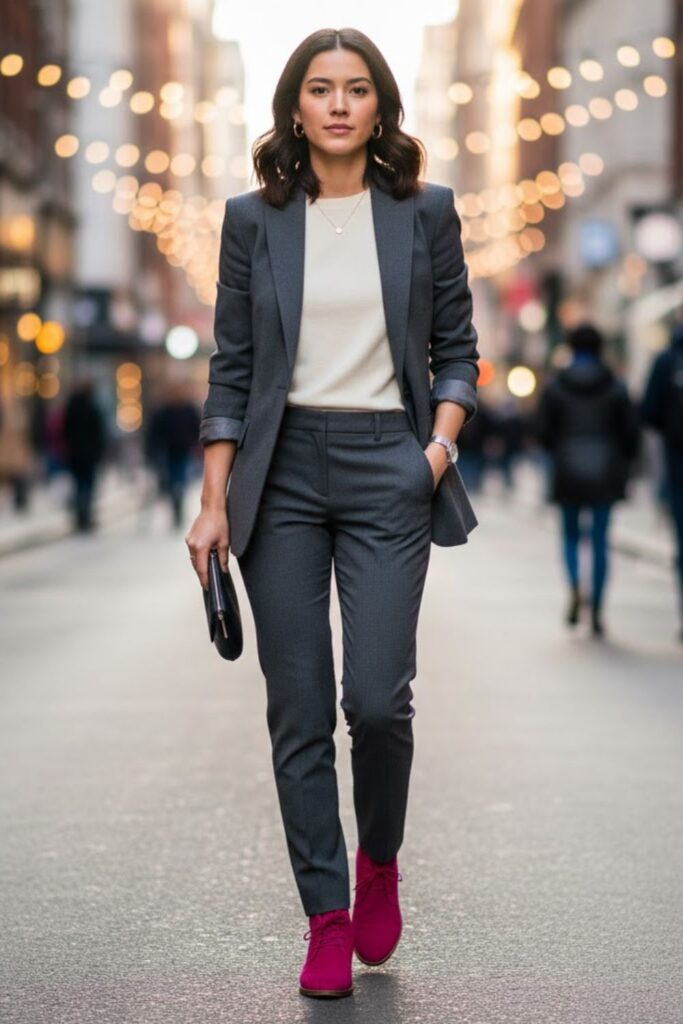 6. Smart casual blazer pairing