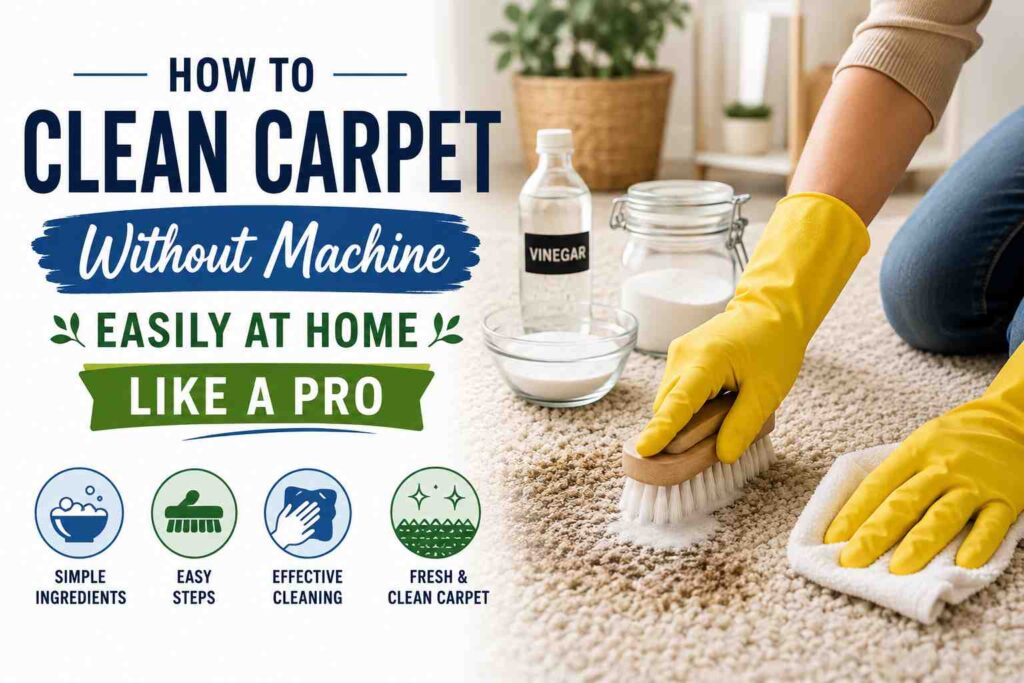 How to Clean Carpet Without Machine