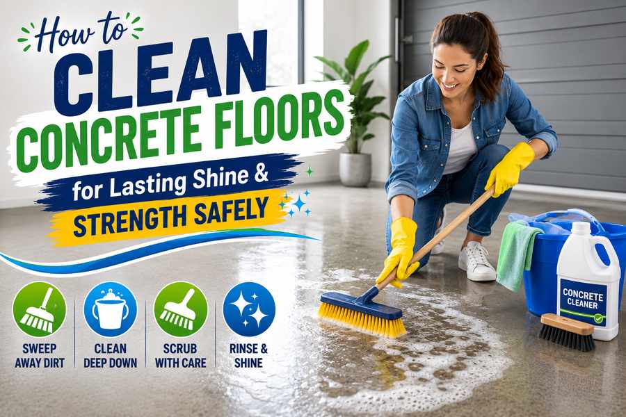 How to Clean Concrete Floors