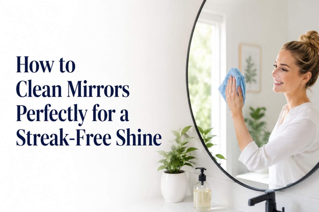 How to Clean Mirrors Perfectly for a Streak-Free Shine