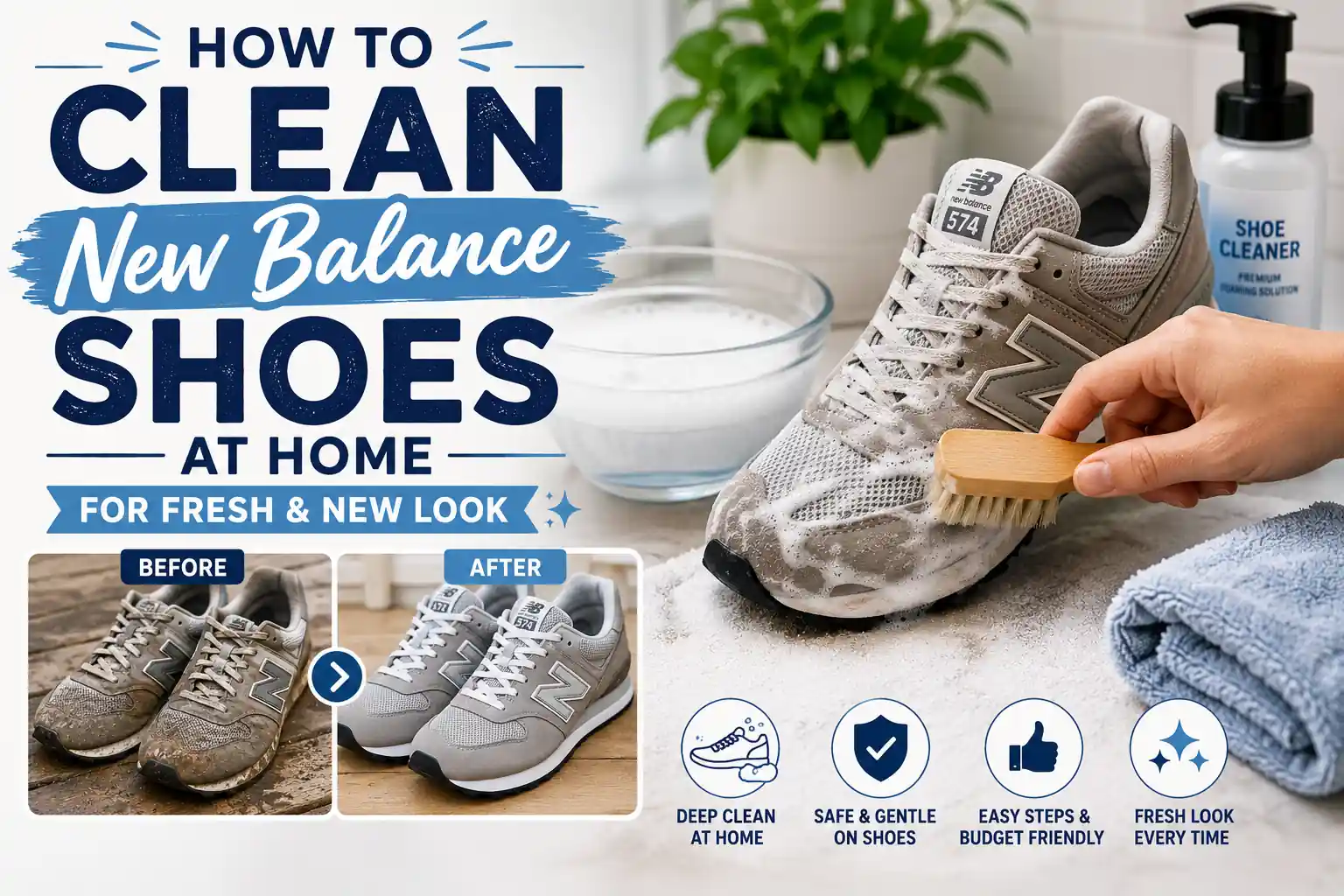 How to Clean New Balance Shoes at Home for Fresh & New Look