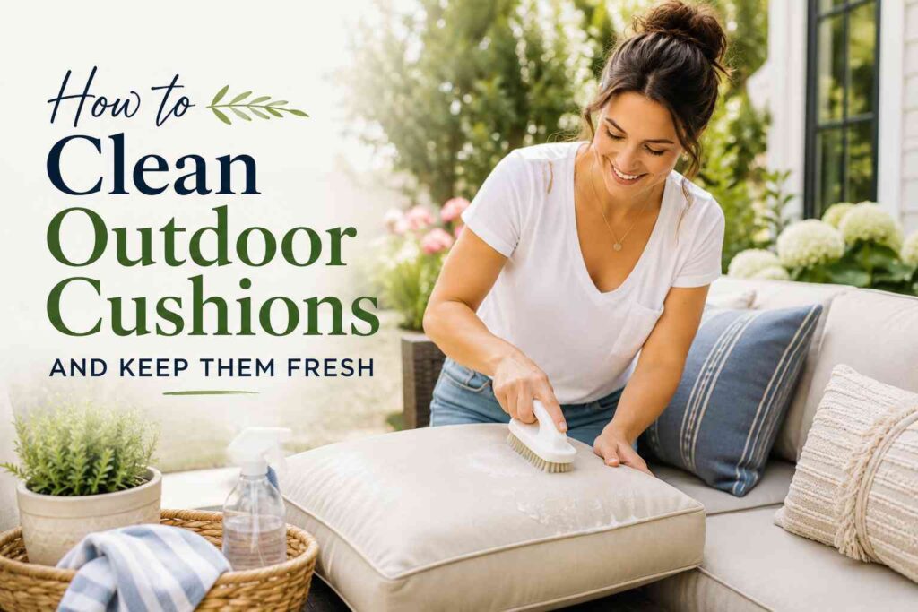 How to Clean Outdoor Cushions and Keep Them Fresh