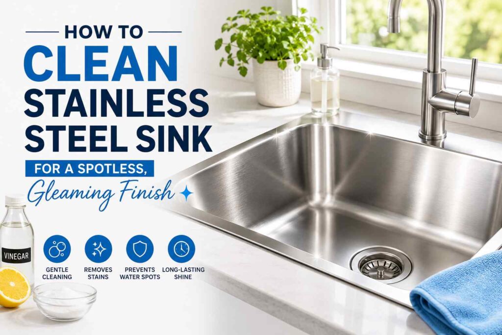 How to Clean Stainless Steel Sink