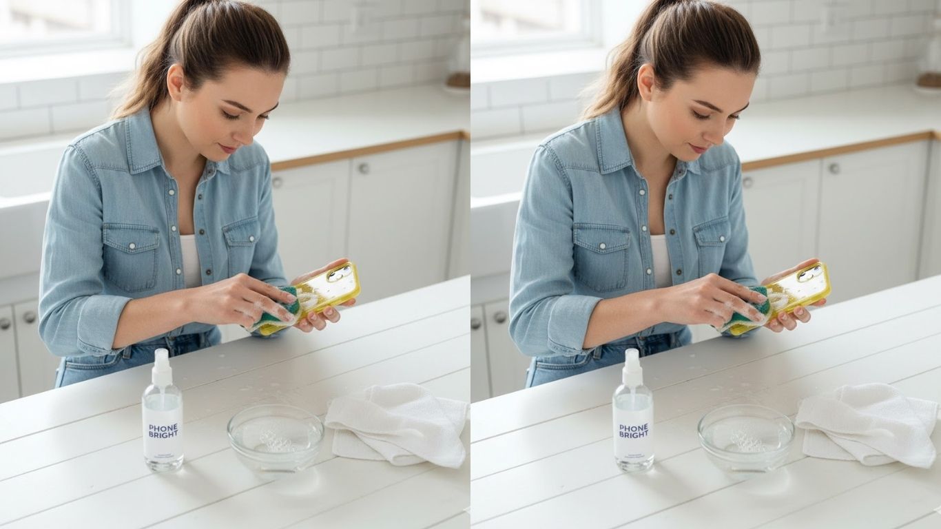 How to Clean Yellow Phone Case and Make It Clear Again