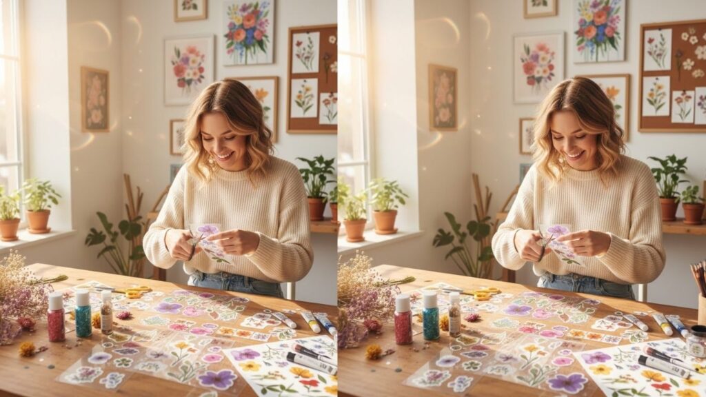 How to Make Flower Stickers