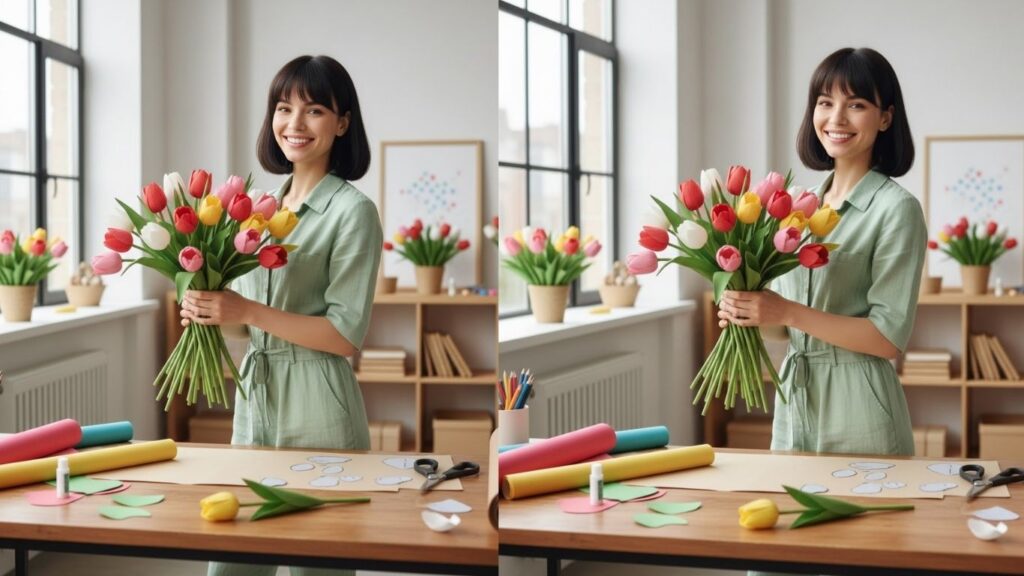 How to Make Tulips Paper Flowers