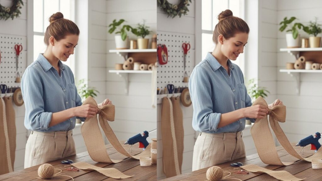 How to Make a Burlap Bow