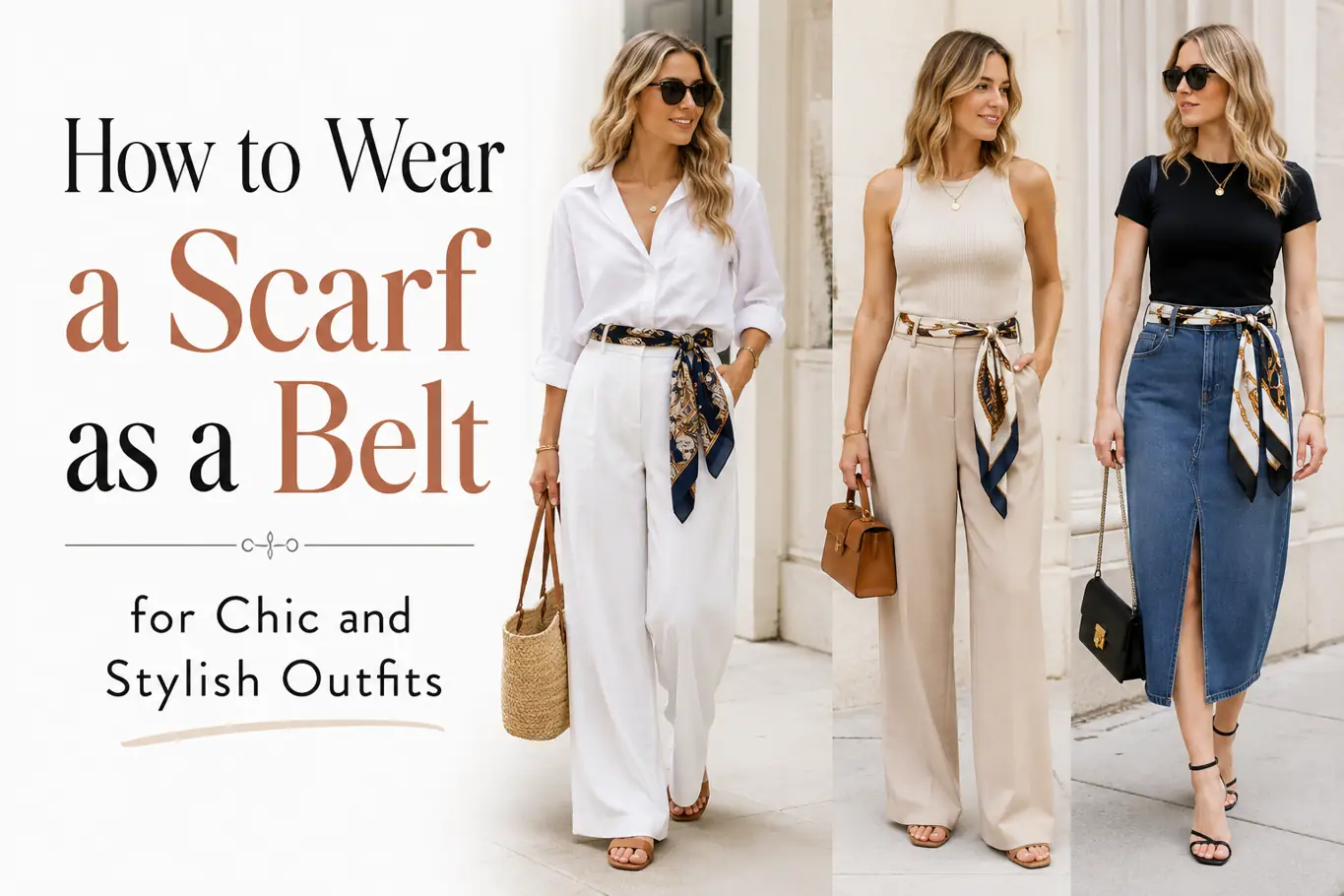 How to Wear a Scarf as a Belt for Chic and Stylish Outfits