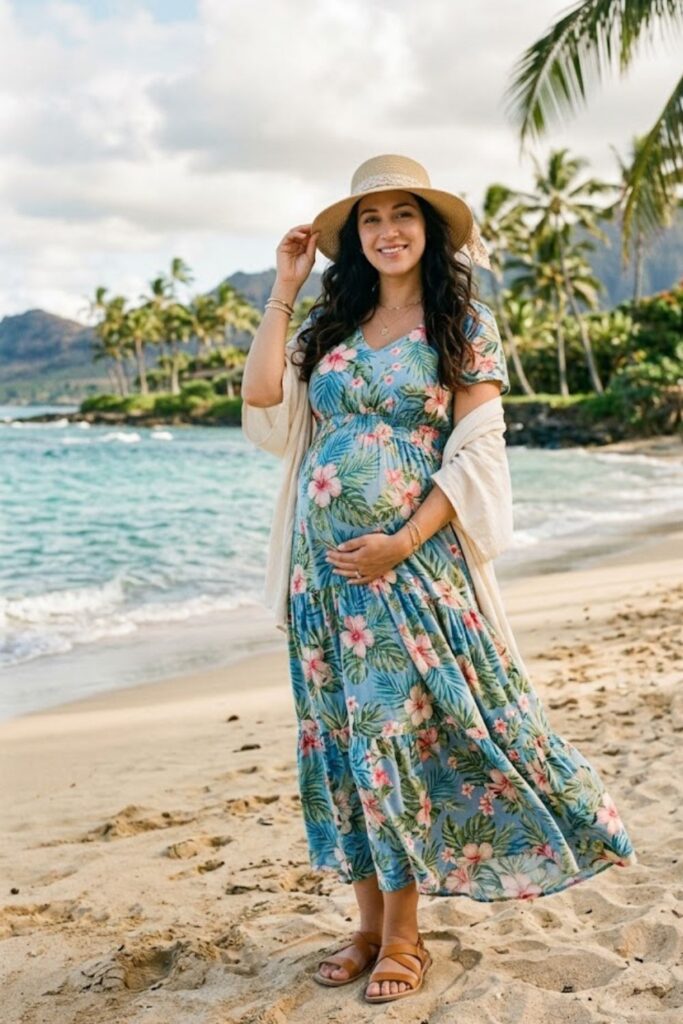 1. Flowy Floral Maxi Dress